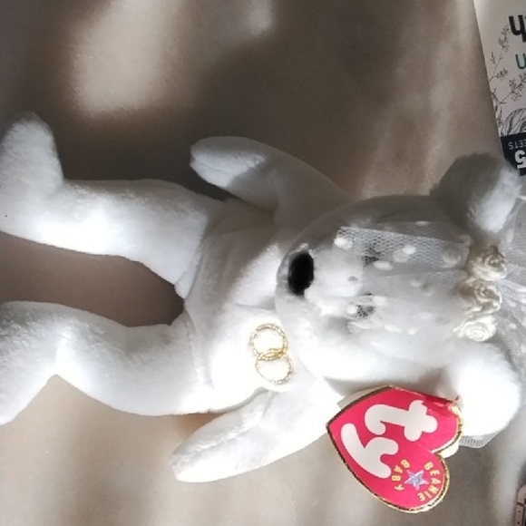 Ty White Angel Bear Stuffed Animal